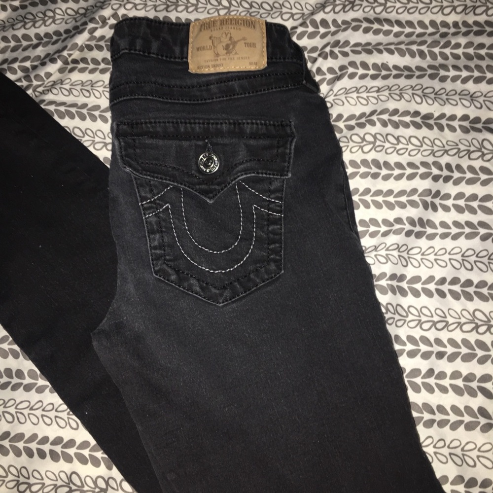 True Religion Skinny Black Jeans